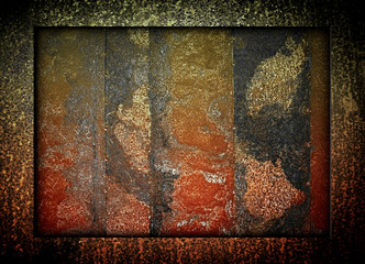rusted iron template background