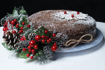 Christmas chocolate cake