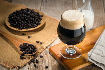 Artisan craft cold brew nitro gourmet coffee espresso roasted coffee beans fresh decor