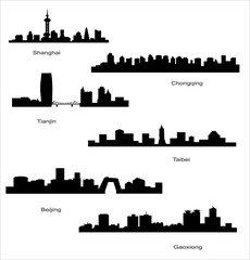 Naklejka premium China city