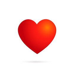 Vector red heart