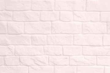 Obraz premium Surface pink pastel wall of brick tones for use as background. The new design of modern white stone floor. Gray pattern of decorative gray rock wall. Masonry for building houses. Clean cement texture.