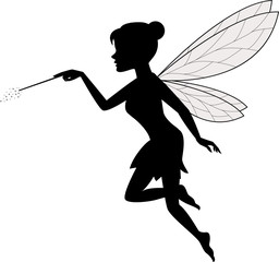 Fairy Waving Her Wand- 122596813