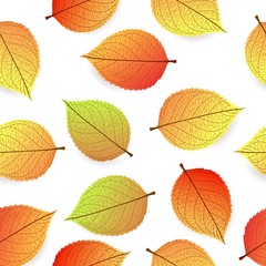 Fototapeta na wymiar Background with stylized autumn leaves