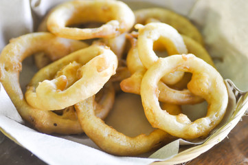 onion ring or deep-fried onion