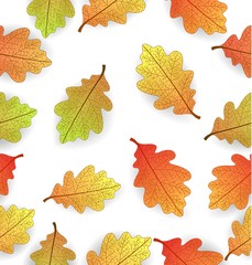 Background with stylized autumn leaves