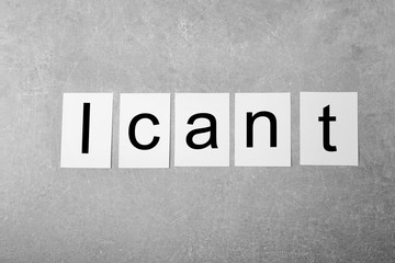 Turning phrase I CANT to phrase I CAN