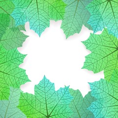 Background with stylized autumn leaves