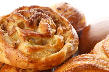 Assortment of fresh pastries, closeup