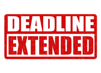 Deadline extended stamp