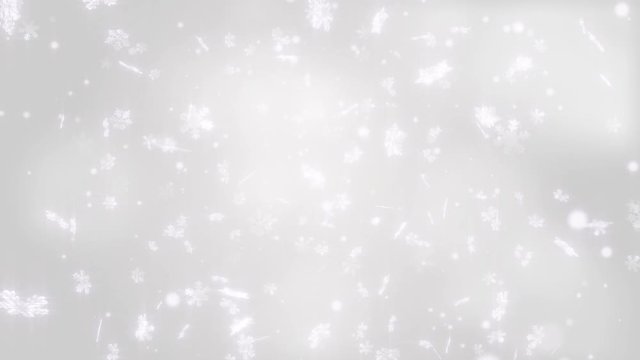 Abstract snowflake Christmas festival background with white tone