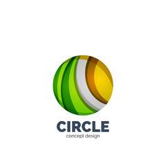 Vector abstract circle logo