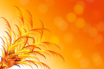 Fototapeta na wymiar Abstract pattern on an orange background