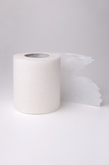 roll of white toilet paper
