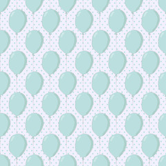 Materiał do szycia Pływające balony na Polka Dot wzór