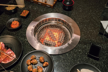 Barbecue Fire Grill close-up
