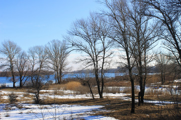 River Dnieper on winter