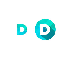 D Letter Multiply Colorful Shadow Pixel Logo Designs Element
