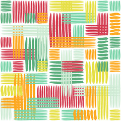 Abstract geometric grunge vector seamless pattern. Grunge painted squares texture
