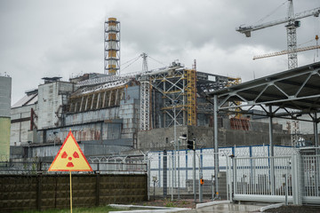 Chernobyl power station, 4-th block - obrazy, fototapety, plakaty