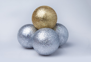 bright sparkling Christmas balls - Christmas decoration