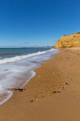 Burton Bradstock golden beach Dorset England UK Jurassic coast 