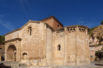 Fototapeta na wymiar Romanesque church of San Miguel or San Valero, Daroca. Zaragoza province,Spain