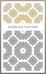 Original seamless pattern, high quality. Rhythmic pattern, based on symmetry