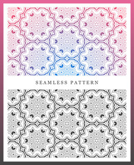 Original seamless pattern, high quality. Rhythmic pattern, based on symmetry