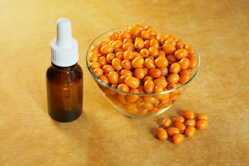 Hippophae, seabuckthorn essential oil container