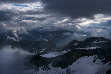 Fototapeta premium Great view of mountains, Grossglockner. Artistic view.