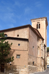 Fototapeta na wymiar Santo Domingo de Silos church, Moorish style, Doroca, Zaragoza province,Spain