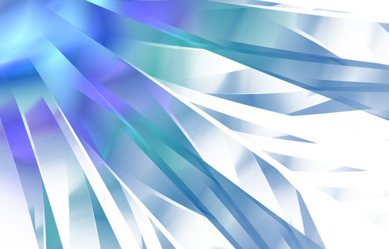 Blue white color fractal abstract background corner rays laser light energy illustration texture
