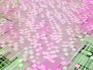 Pink square shape pattern as abstract background.