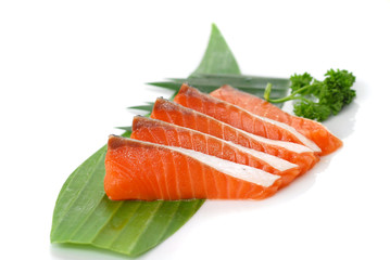 Salmon sashimi