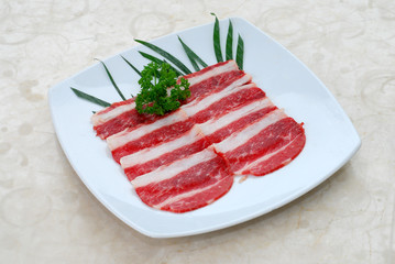 Beef sliced japanese bbq