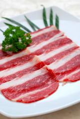 Beef sliced japanese bbq