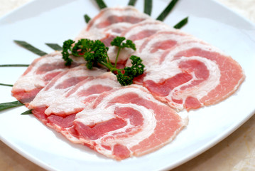 Pork sliced japanese bbq