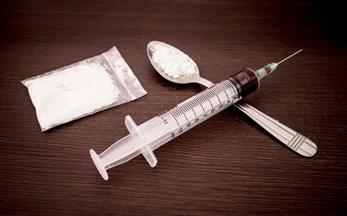 Drug syringe