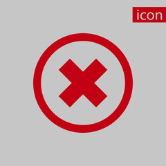 delete icon stock vector illustration flat design