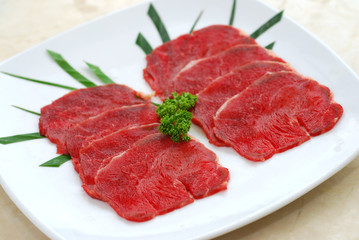 Beef sliced japanese bbq