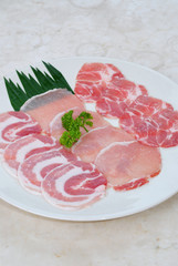Pork sliced japanese bbq