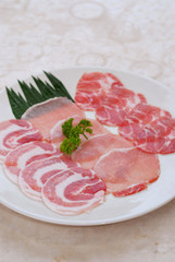 Pork sliced japanese bbq