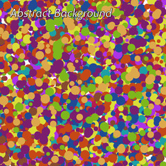 Vector abstract variegated background with irregular circles

