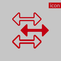 arrow icon stock vector illustration flat design