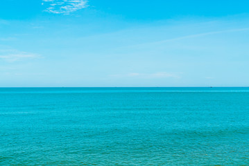 Seascape of Chalathat beach in Songkhla province, Thailand