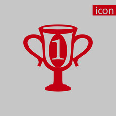 champions cup icon stock vector illustration flat design