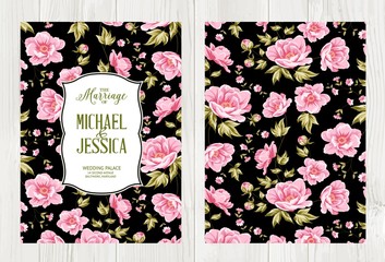 Avesome design for you personal cover. Floral pattern. Tropical theme for book cover. Petal texture illustration in modern style. Vector illustration.