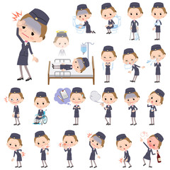 Cabin attendant black woman sickness