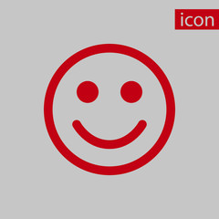 Smile icon stock vector illustration flat design